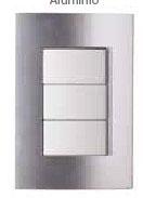 TAPA POLIMERO 3 MODULOS ALUMIN. WDA58008